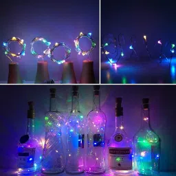 h decor 20 LEDs 2 m Multicolor Flickering String Rice Lights image 3