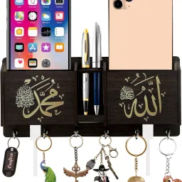Islamic Key Holder For Wall / Mobile Holder / Key Hanger / Key Stand Wood Key Holder-image-29