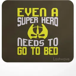 LASTWAVE EVEN A SUPER HERO, Superhero Design Printed Mouse Pad for Computer, PC, Laptop Non Slip Base Mousepad-image-67