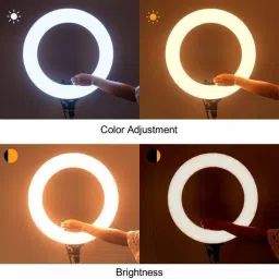 Nehmaps 10 Inches Big LED Selfie Ring Light for Smartphone to Capture Your Photo and Video With Tripod Ring Flash image 2