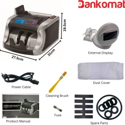 BANKOMAT Heavy Duty Counting Machine with Fake Note Detection, Batch Mode & Fast Note Counting Machine image 5