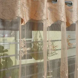 214 cm (7 ft) Net Transparent Door Curtain (Pack Of 2)-image-50