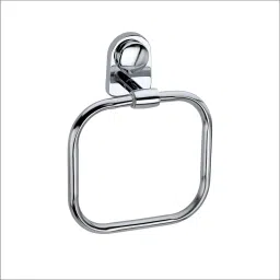 Square= TY Redlay Base Steel Towel Ring Silver Chrome Towel Holder-image-55