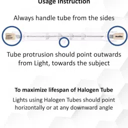 Prolite Halogen Tube (1000W) (Pack of 5) for B4 / Sungun & Porta Continuous Video Light Halogen Flash image 5