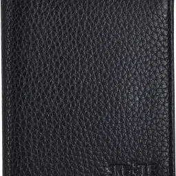 Men Casual, Formal, Trendy Black Genuine Leather RFID Wallet-image-82