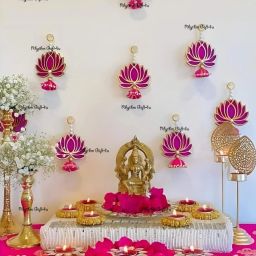 6 Pcs Lotus Hanging |Home Decoration Items| Door Bandarwal |Door Hanging | Toran-image-53