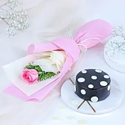 Mesmerising Rose N Cake Gift-40