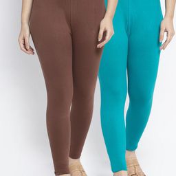 GRACIT Women Pack Of 2 Ankle-Length Leggings-image-56