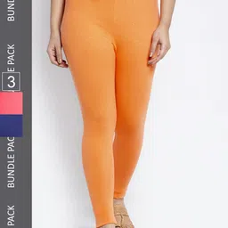 GRACIT Pack Of 3 Ankle-Length Leggings-image-50