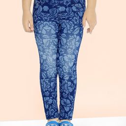 Naughty Ninos Girls Blue Skinny Fit Washed Jeggings-image-49