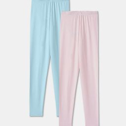 R&B Girls Pack Of 2 Mid-Rise Ankle-Length Leggings-image-60