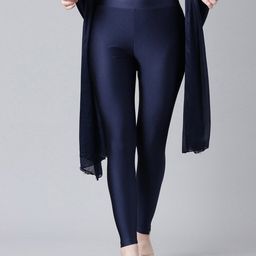 TWIN BIRDS Ankle Length Shimmer Legging & Dupatta-picture-27