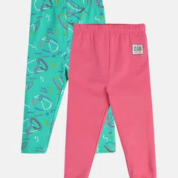 MINI KLUB Girls Pack Of 2 Printed Leggings-57