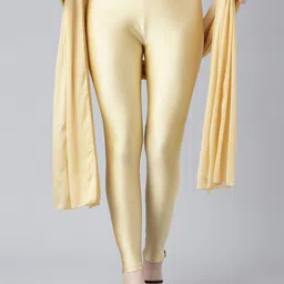 TWIN BIRDS Ankle Length Shimmer Legging With Dupatta-picture-8