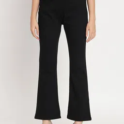 AngelFab Women High-Rise Bootcut Trousers-picture-7