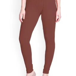 LYRA Women Coral Solid Churidar Length Leggings-picture-18