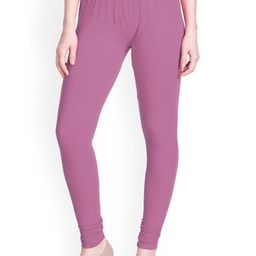 LYRA Women Lavender Solid Churidar Length Leggings-picture-10