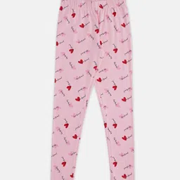 Pantaloons Junior Girls Printed Cotton Ankle-Length Leggings-image-87