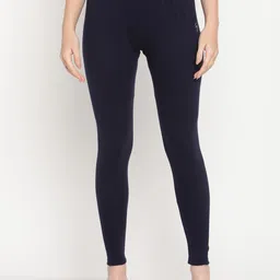 TAG 7 Women Navy Blue Solid Ankle-Length Legging-image-95