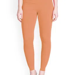 LYRA Women Orange Solid Ankle-Length Leggings-picture-41