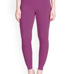 LYRA Women Purple Solid Ankle-Length Leggings-picture-46