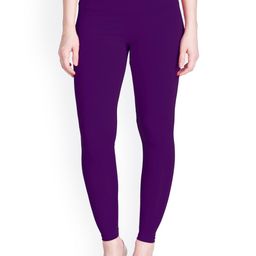 LYRA Women Purple Solid Ankle-Length Leggings-picture-50