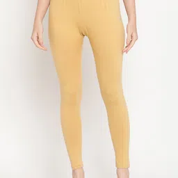 TAG 7 Women Beige Ankle-Length Leggings-image-93