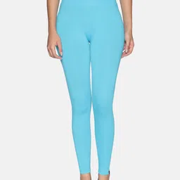 TWIN BIRDS Women Blue Solid Ankle Length Leggings-picture-13