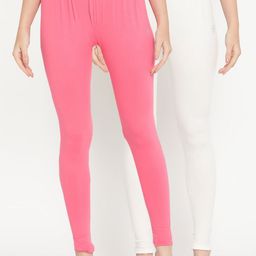 TAG 7 Women Pack of 2 Solid Comfort Fit Ankle Length  Leggings-image-79