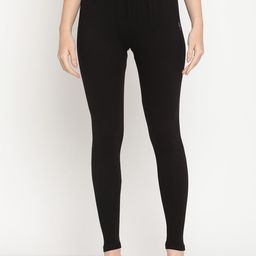 TAG 7 Women Black Ankle-Length Leggings-10