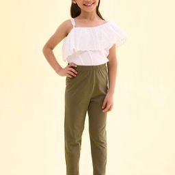 Go Colors Girls Slim Fit Mid Rise Ankle Length Leggings-image-46