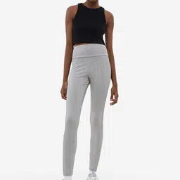 H&M Women Pocket-Detail Ribbed Leggings-picture-31