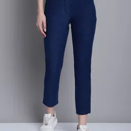 Cantabil Women Mid Rise Cotton Jeggings-picture-4