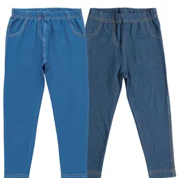 JusCubs Girls Pack of 2 Skinny Fit Jeggings-image-69