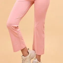 Enamor A402 Women High Rise Dry Fit Boot Cut Antimicrobial Track Pants-image-64