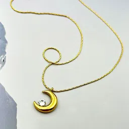 MYKI Gold-Plated Contemporary Pendants with Chains-30