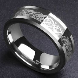 MEENAZ Men Set Of 2 Silver-Plated Band Finger Rings-14