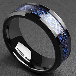 MEENAZ Men Silver-Plated Enameled Designed Stainless Steel Finger Ring-image-95