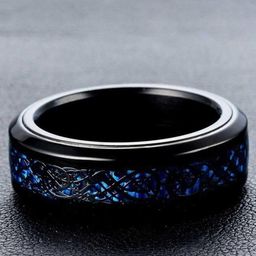 MEENAZ Men Silver-Plated Enameled Stainless Steel Finger Ring-image-85