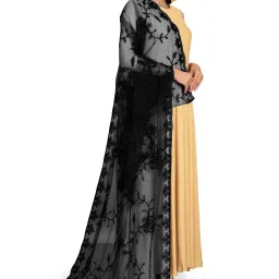Net Embroidered Black Women Dupatta-28