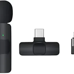 hybite Wireless PLUG AND PLAY Mic with Type-C & Lightning Connector Microphone image 5