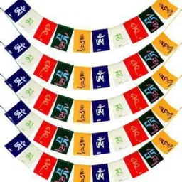 Prayer Flags for Home, Bike and Car Rectangle Car Window Flag-image-49