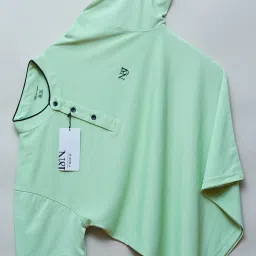 Men Solid Henley Neck Polycotton Light Green T-Shirt-image-92