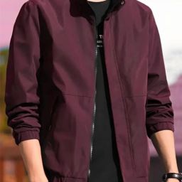 Men Solid Biker/Riding Jacket-image-69