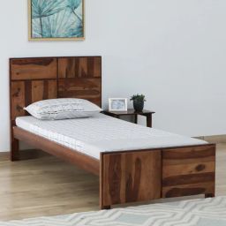 woodsworth from pepperfry Bergen Sheesham Wood Single Bed In Rustic Teak Finish-picture-37