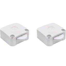 generic SP Electron Wardrobe Switch Cabinet Lamp Switch, Automatic Door Switch, Push to Off, White (Pack of 2) image 1
