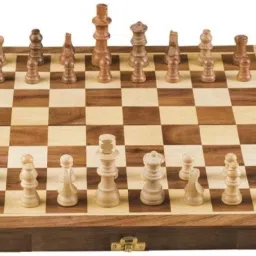 Wooden Hand Crafted (Non Magnetic) Foldable Chessboard Game 12 inch 30 cm Chess Board-picture-31