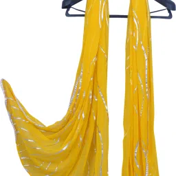 Chiffon Printed Yellow Women Dupatta-image-75