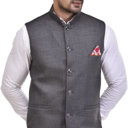 Self Design Men Waistcoat-88