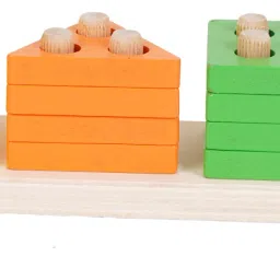 bufack Wooden Colour and Shape Recognition Sorting Toy For Kids image 2